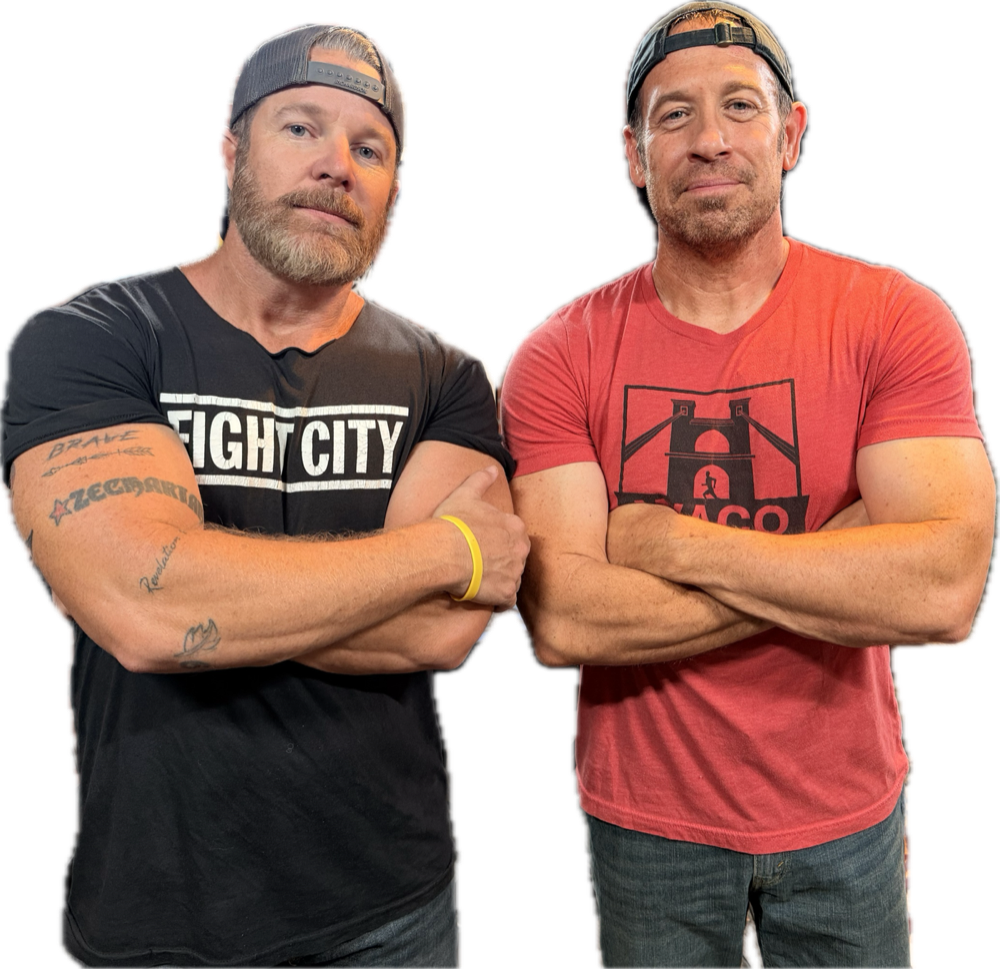 Shawn Cheek and Arik Smith, arms crossed
